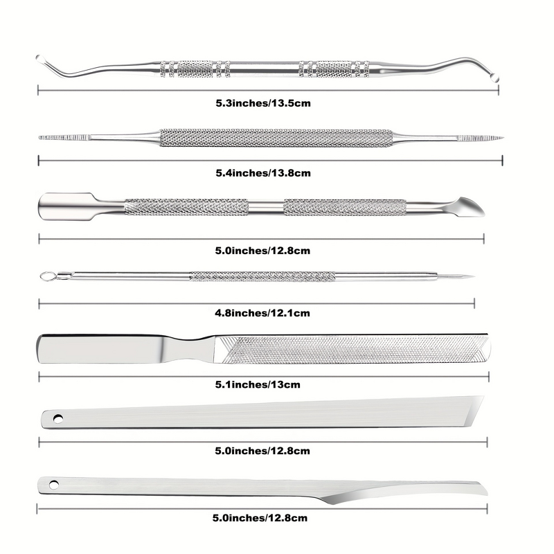 Pedicure Knife Set Manufacturer - Hot-Selling Eco-friendly Stainless Steel Double-Headed Picker Dead Skin Fork