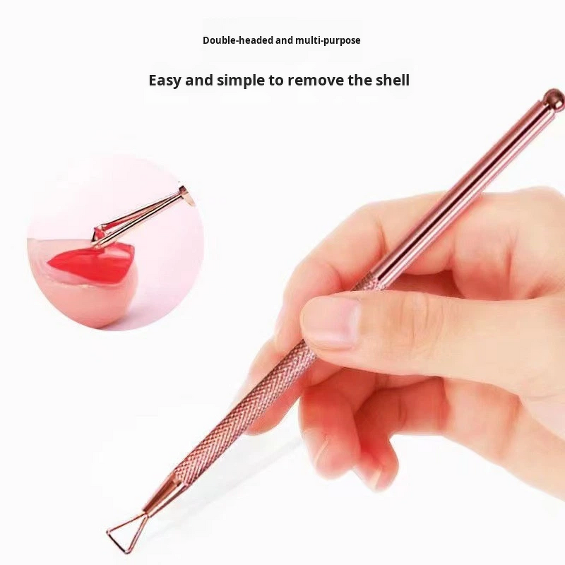 Manicure Tool Manufacturer - Stainless Steel Double-Headed for Polish & Cuticle Removal with Dead Skin Pusher