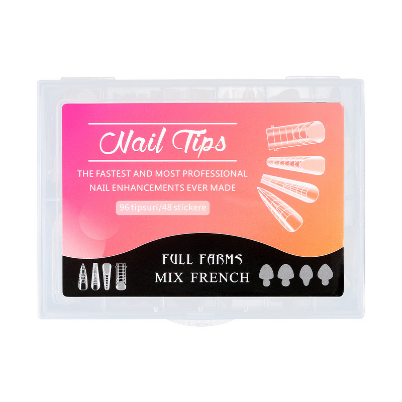 Nail Forms Manufacturer - 120pcs Crystal Glass Full Cover False Mold Quick Building Extension Tool