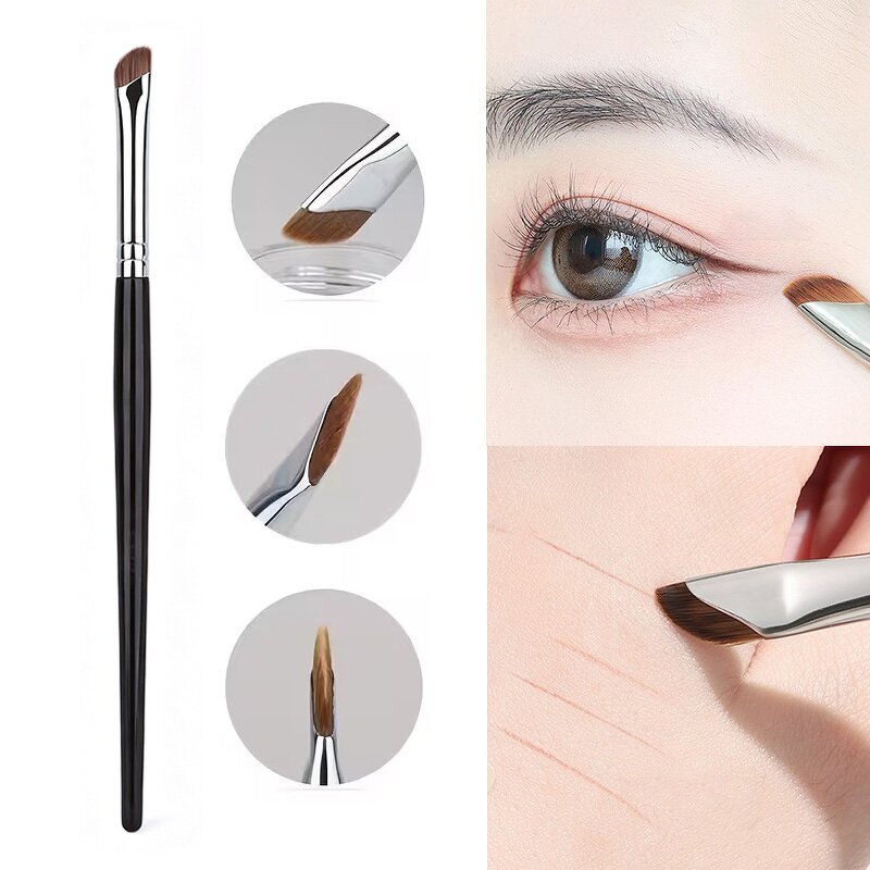 Makeup Brush Manufacturer - Thin Angled Tinting Single Custom Logo Private Label Flat Brow Eyeliner Concealer