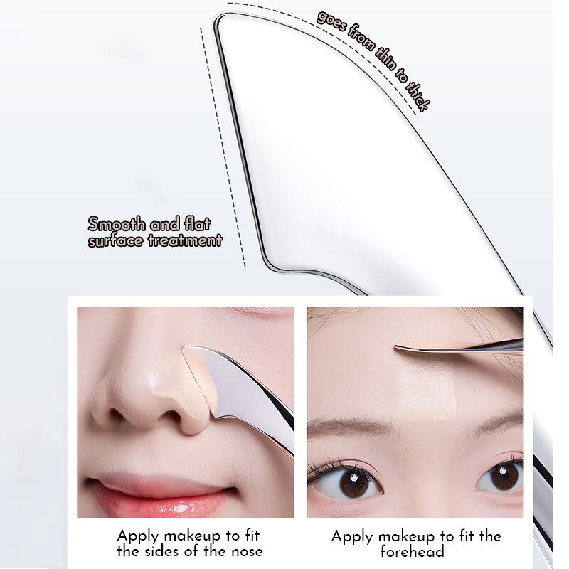 Foundation Brush Manufacturer - Private Label Double End Liquid Clay Face Facial Mask Applicator Soft Synthetic