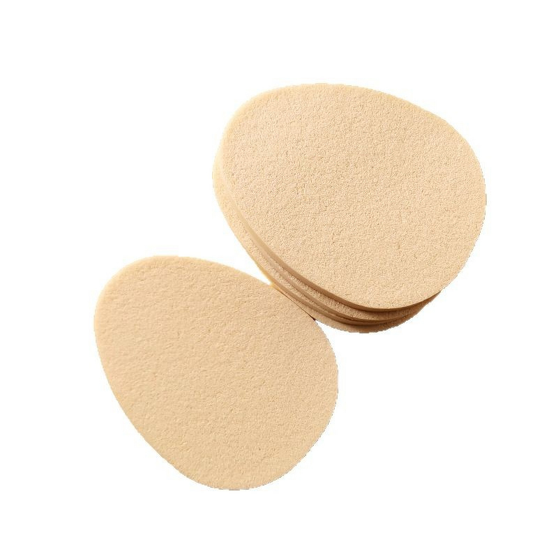 Cosmetic Puff Manufacturer - Factory Wholesale Disposable White Latex Flat Round Foundation Blending Facial BB Cream