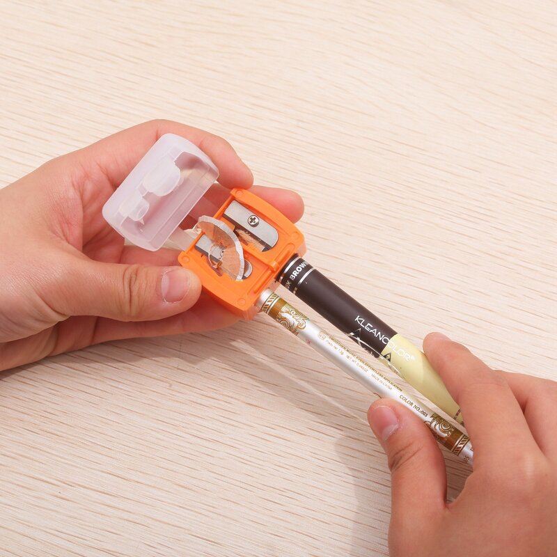 Pencil Sharpener Manufacturer - Wholesale Plastic Cosmetic Lip Brow Helical Carpenter Makeup Tool