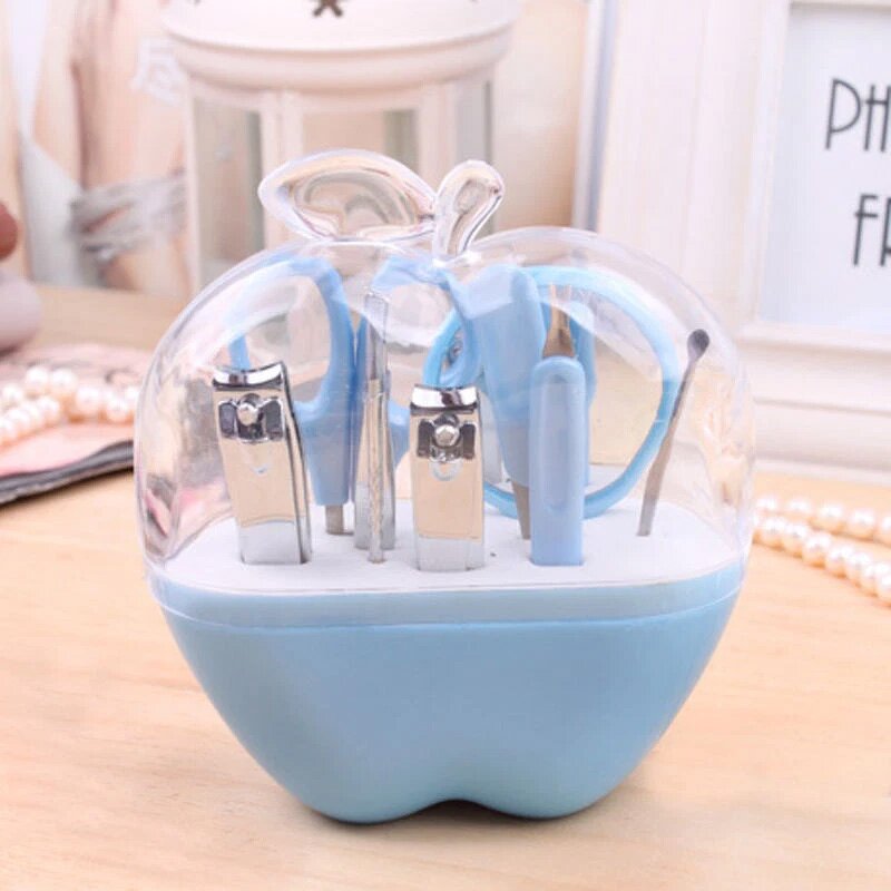 Manicure Set Manufacturer - Wholesale Gift 8PCS Apple Shape Wedding Souvenir Clipper Scissors Pusher