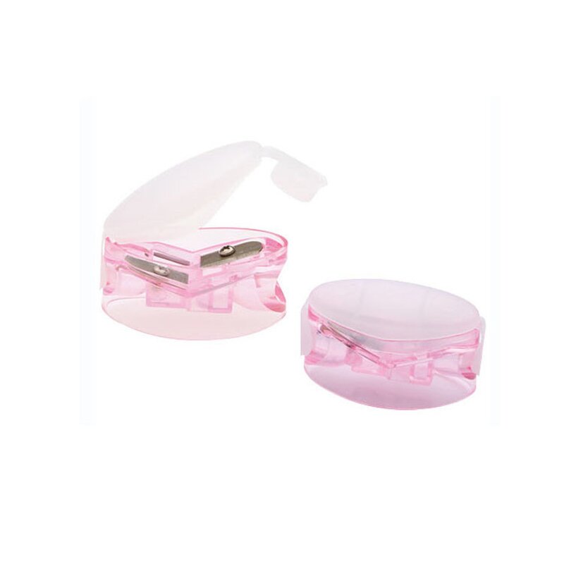 Pencil Sharpener Manufacturer - PS-10 Factory-Discounted Cosmetic Plastic Eyeliner Metal Dual-Hole Design with Deposit