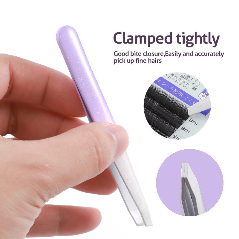 Eyebrow Tweezers Manufacturer - Colorful Beauty Care Cosmetic Stainless Steel Eyelash Extension