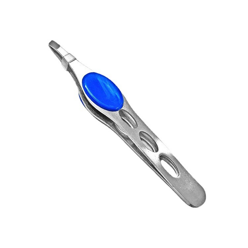 Eyebrow Tweezers Manufacturer - Non-slip Slanted Tip Stainless Steel Anti-Static Beauty Trimmer Tool