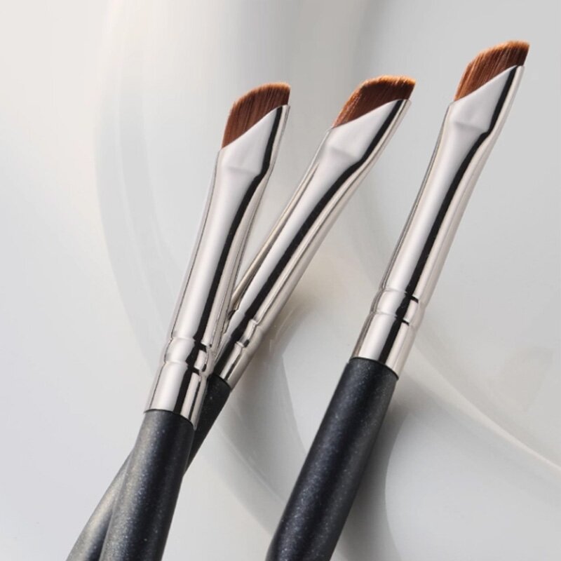 Makeup Brush Manufacturer - Thin Angled Tinting Single Custom Logo Private Label Flat Brow Eyeliner Concealer