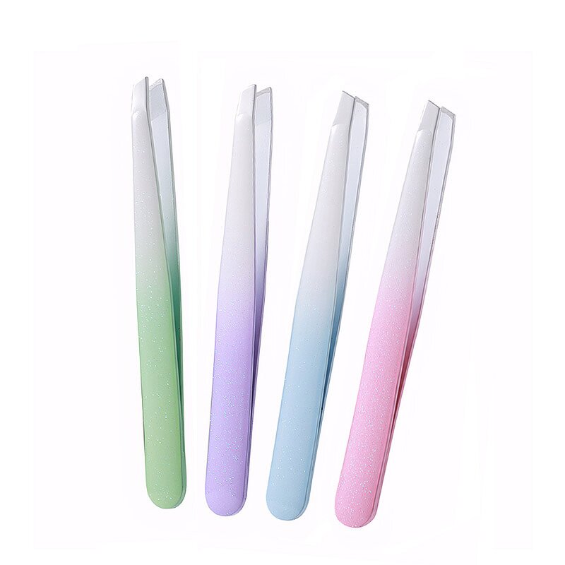 Eyebrow Tweezers Manufacturer - Colorful Beauty Care Cosmetic Stainless Steel Eyelash Extension