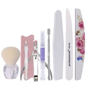 Manicure Care Set Manufacturer - Professional Home for Beginners with Dead Skin Scissors Grinding Files