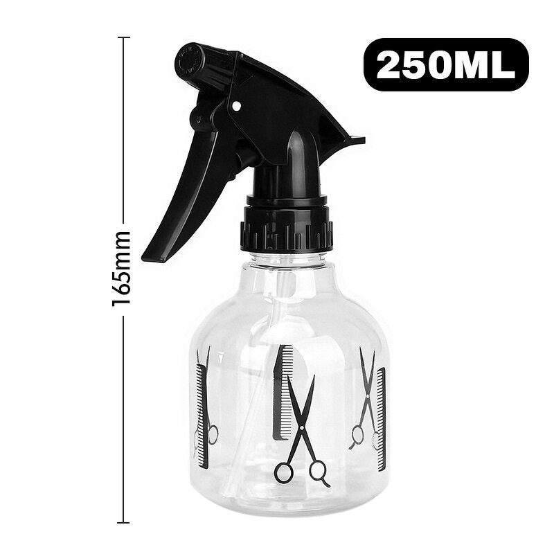Spray Bottle Manufacturer - 250ml Salon Barber Tools Hairdressing Plastic High Quality Empty Custom logo