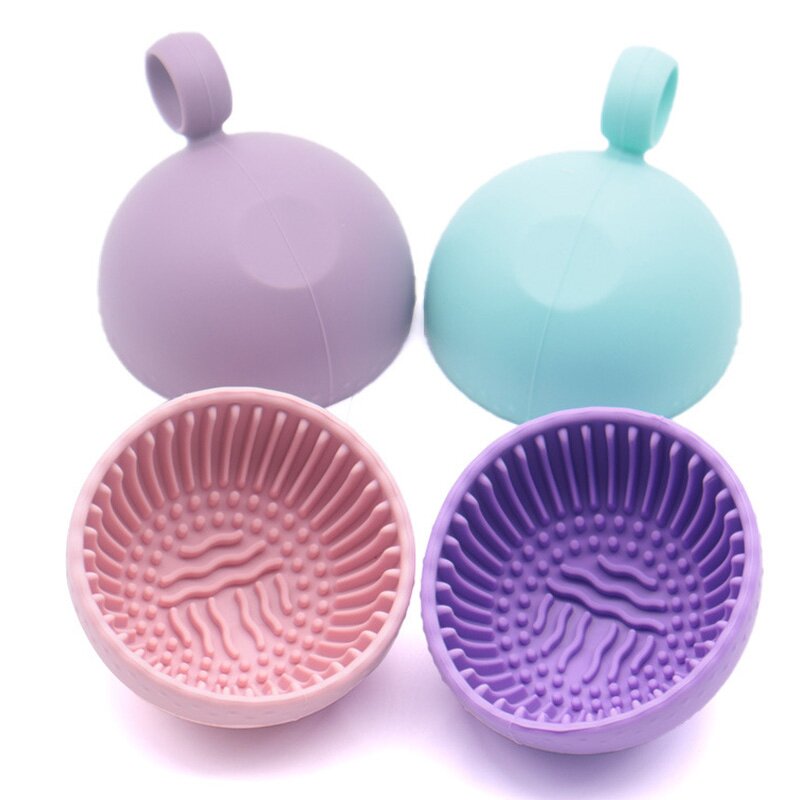 Makeup Brush Cleaner Manufacturer - Silicone Cleaning Scrubber Bowl Portable Washing Tool for Girl-Easy Clean