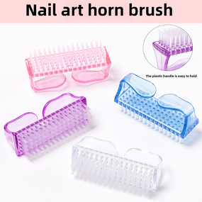 Nail Cleaning Brushes Manufacturer - Nylon with Plastic Handle Grip for Manicure and Pedicure Salons