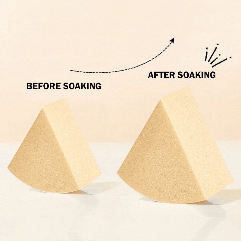Makeup Sponge Manufacturer - Wholesales 6pcs Round Cake Wedges Triangle Powder Puff Pink Foam