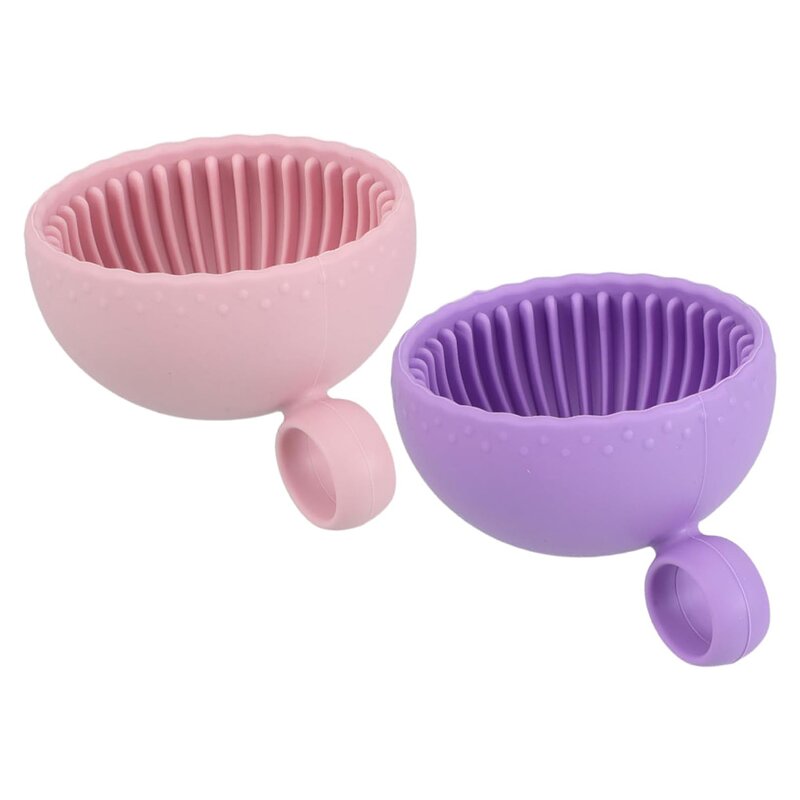 Makeup Brush Cleaner Manufacturer - Silicone Cleaning Scrubber Bowl Portable Washing Tool for Girl-Easy Clean