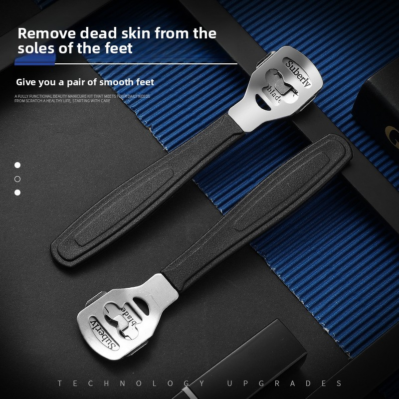 Pedicure Set Manufacturer - Factory Direct Double-Sided Portable Professional PP+Stainless Steel Callus Remover