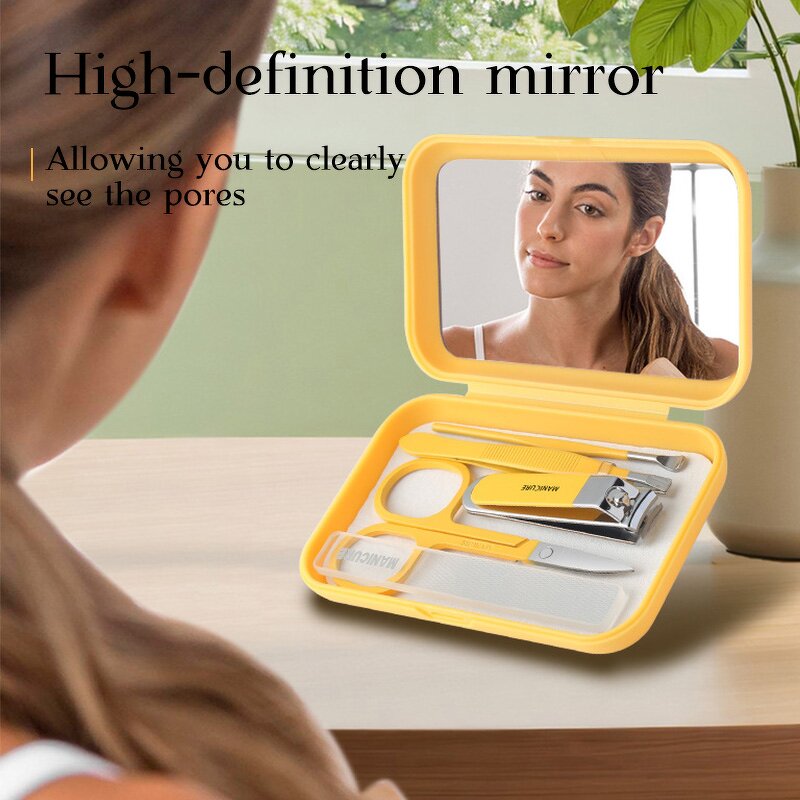 Manicure Cutter Kit Manufacturer - New Ebt 5 in 1 Professional Stainless Steel Right-handed Beauty Care Set