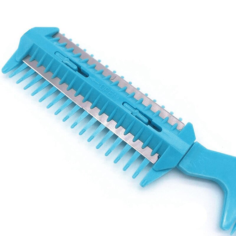 Hair Cutting Comb Manufacturer - Double Edge Razor Blades Thinning Trimmer Double-Sided Thin Plastic