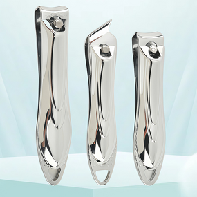 Nail Clippers Set Manufacturer - Wholesale High-End Carbon Steel with Nail File Flat & Slanted Blade Tips