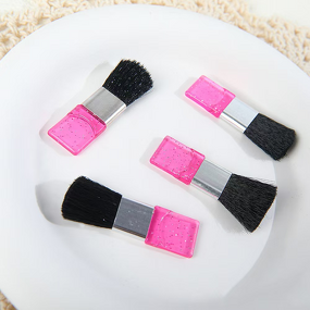 Blush Brush Manufacturer - Hot-Selling Single Flat Cheek Mini Beginners Small Loose Powder Artificial Fiber Portable