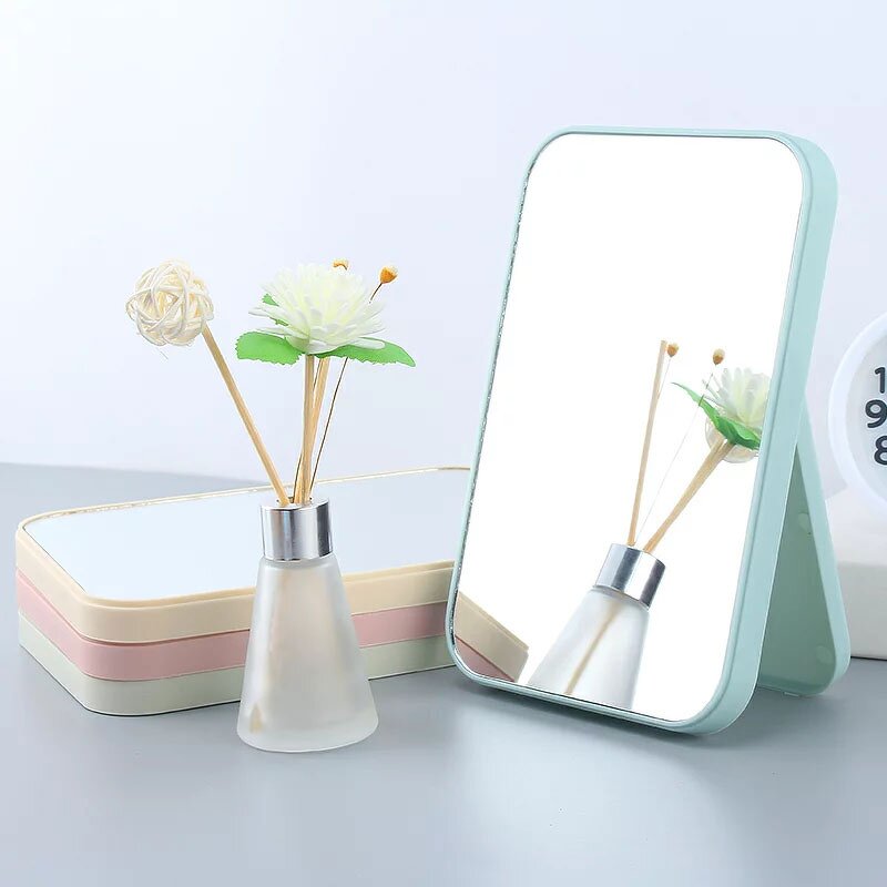 Makeup Mirror Manufacturer - Single Sided Standing Dressing Table Plastic Vanity for Women Girls