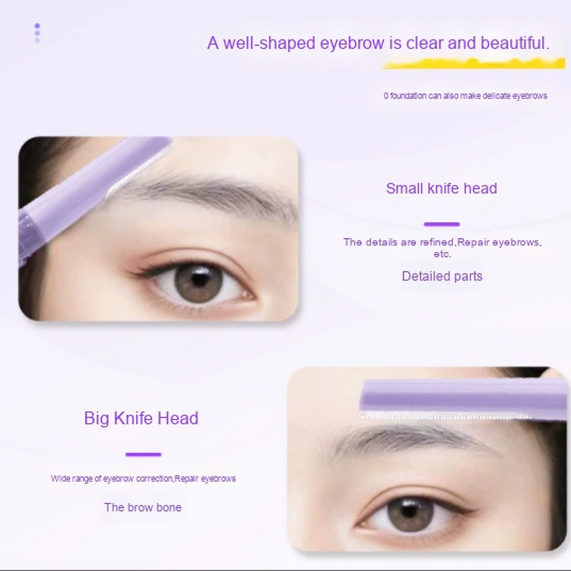 Eyebrow Razor Manufacturer - Women's Double-Headed Anti-Scratch Waterproof Portable Safe for Makeup Beginners