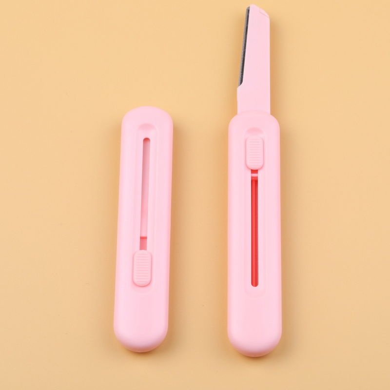 Eyebrow Razor Manufacturer - Wholesale Sharp Compact Portable Anti-Scratch Plastic + Stainless Steel Retractable
