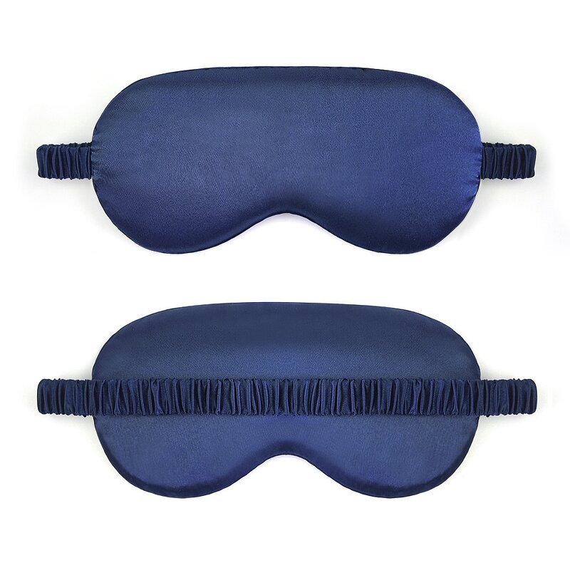 Sleep Mask Manufacturer - Custom Logo Satin Silk Eye Cover Soft Blindfold Elastic Strap for Women Men Travel