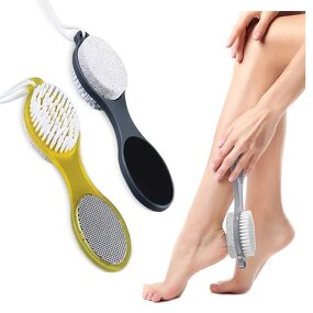 Foot Cleaner Kit Manufacturer - Custom Hot Selling 4 In1 Double Sided with Steel Files Sandpaper Pumice Stone