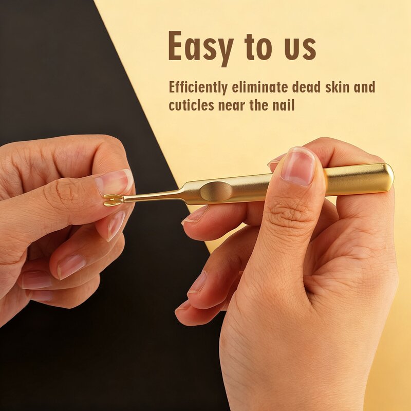 Nail Tools Kit Manufacturer - Advanced Gold Cuticle Nippers Pushers Scissors for Professional Manicurist