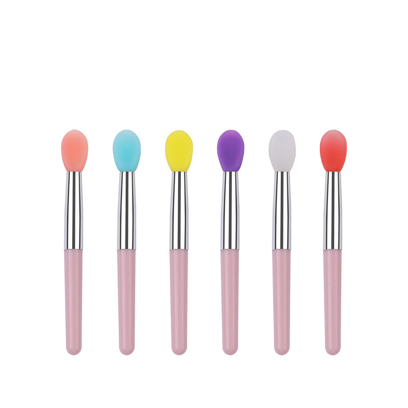 Lip Gloss Brush Manufacturer - Mini Silicone Applicator Rubber Lipgloss Lip Mask Cosmetic Brush