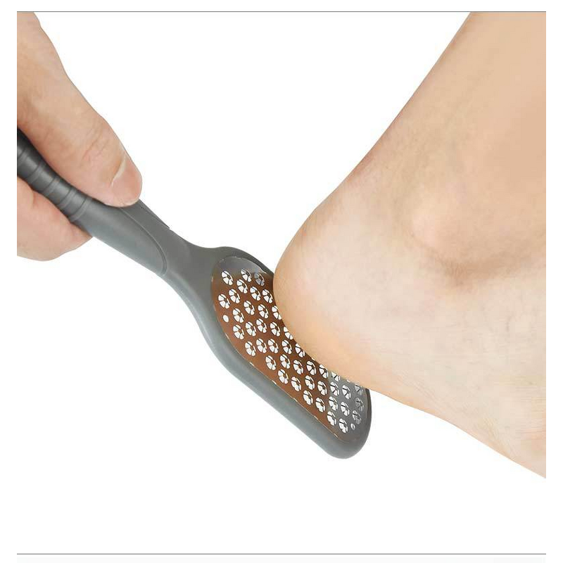 Foot File Manufacturer - Stainless Steel Double-Sided Eco-friendly with 80# Sandpaper Pad for Callous Trimming