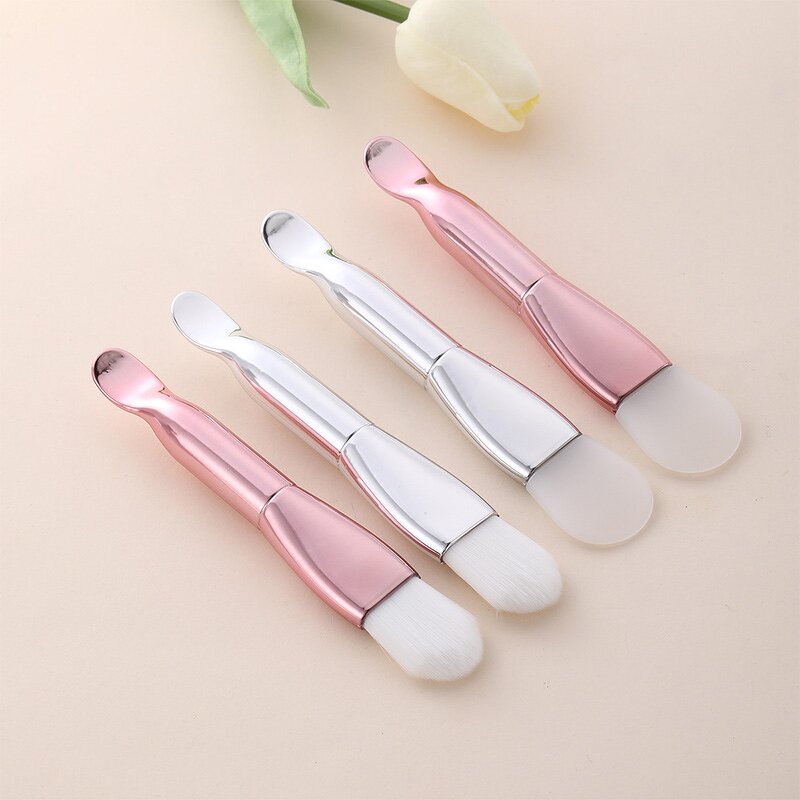 Makeup Brush Manufacturer - Dual-Ended Luxury Vegan Pink Handle Single Face Masking for Foundation Wholesale