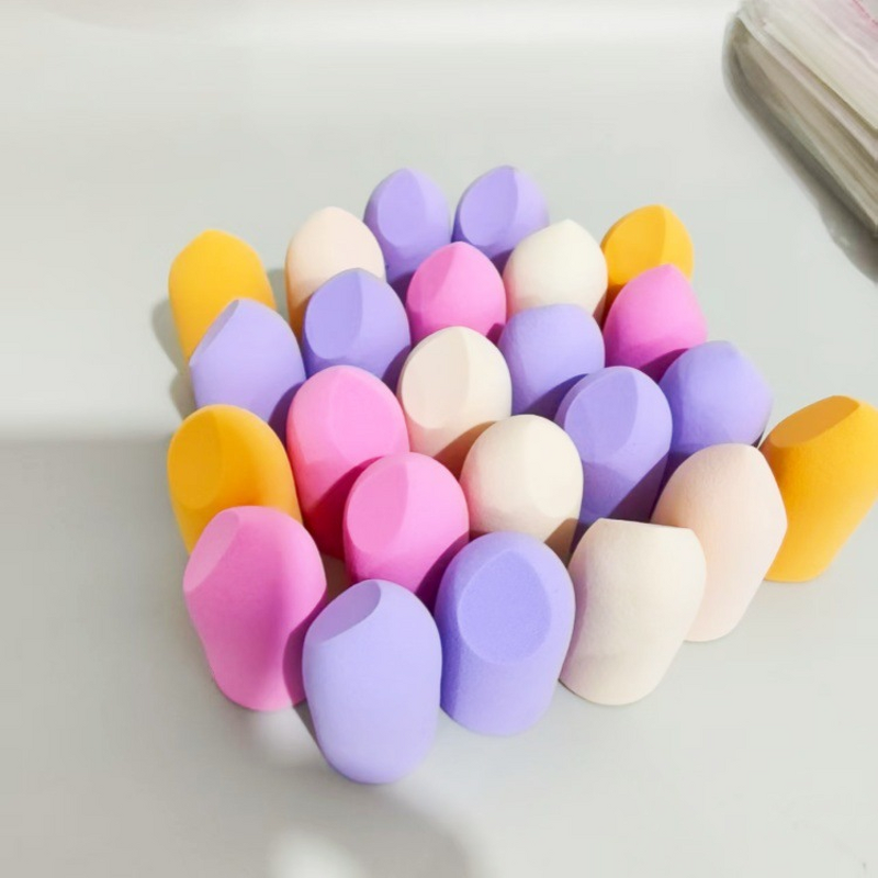 Finger Makeup Sponge Manufacturer - Finger Egg Shape Facial Latex Free Dauber and Powder Puff