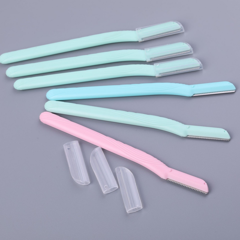 Eyebrow Razor Manufacturer - Wholesale Women Anti-Scratch Stainless Steel & Plastic Macro Blade Sharp Trimming Knife