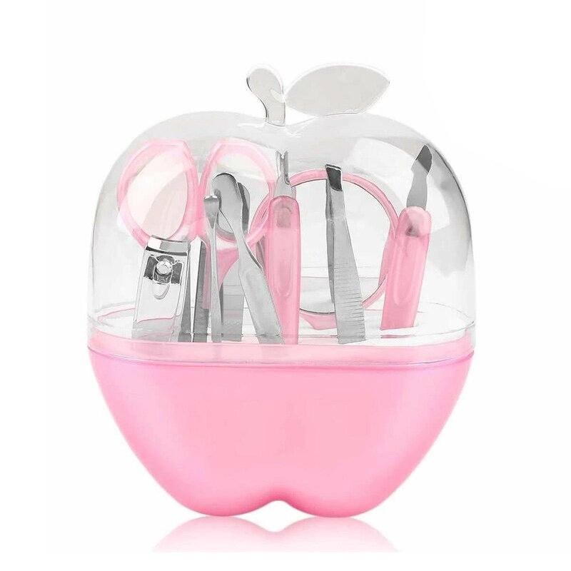 Manicure Set Manufacturer - Wholesale Gift 8PCS Apple Shape Wedding Souvenir Clipper Scissors Pusher