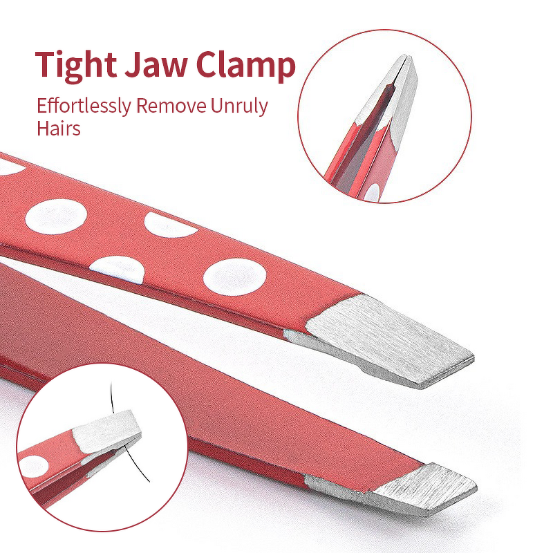 Tweezers Manufacturer - 2pcs Portable Mini Red Spot Eyebrow