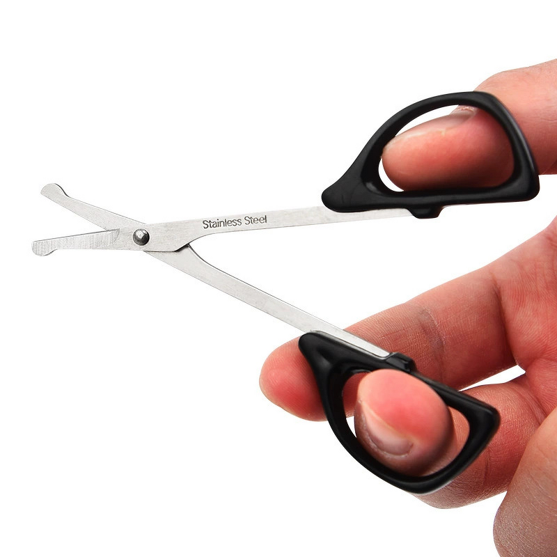 Nose Hair Trimmer Manufacturer - Stainless Steel Head Home Use Straight Plastic Pointed Eyebrow Comb