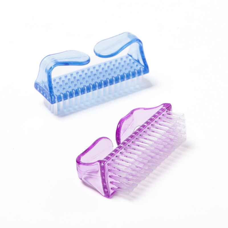 Nail Cleaning Brushes Manufacturer - Nylon with Plastic Handle Grip for Manicure and Pedicure Salons