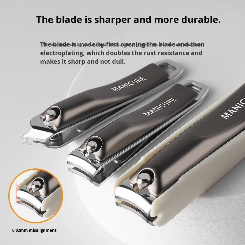 Nail Clipper Set Manufacturer - Stainless Steel Scissors Sharp Blade File Ear Pick Household Factory Wholesale