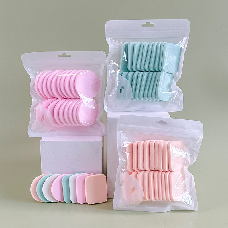 Makeup Sponge Manufacturer - 20 Pcs Wet and Dry Use Powder Puff Foundation Cosmetic Facial Soft for BB Cream