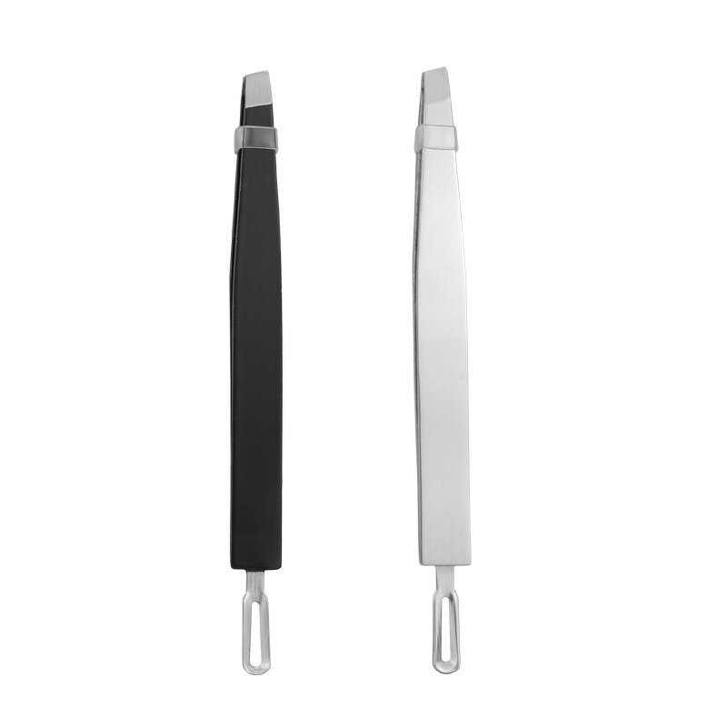 Eyebrow Tweezers Manufacturer - Stainless Steel Clip Oblique Slanted Tip for Plucking and Trimming Beauty Makeup
