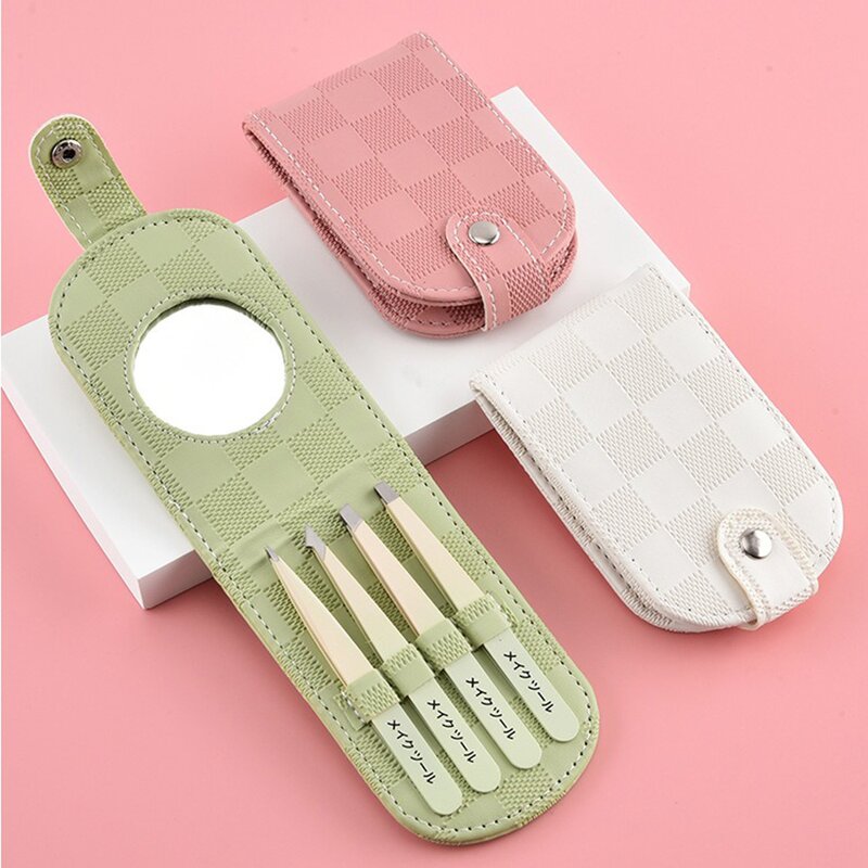 Eyebrow Shaving Set Manufacturer - New Arrival Home Grooming & Travel Suit-Stainless Steel with Mirror & Tweezers