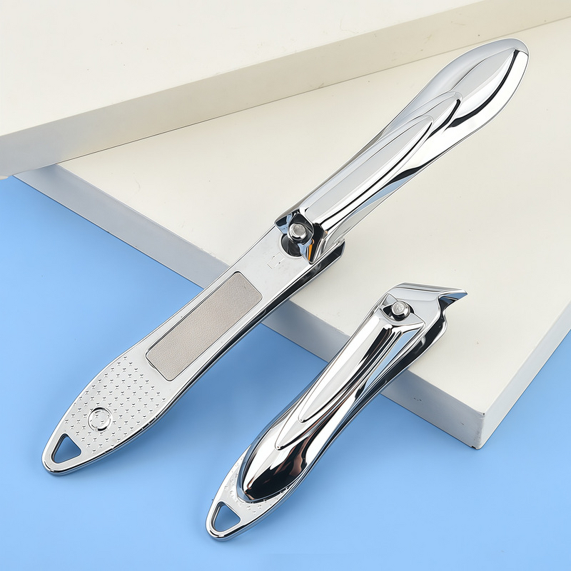 Nail Clippers Set Manufacturer - Wholesale High-End Carbon Steel with Nail File Flat & Slanted Blade Tips