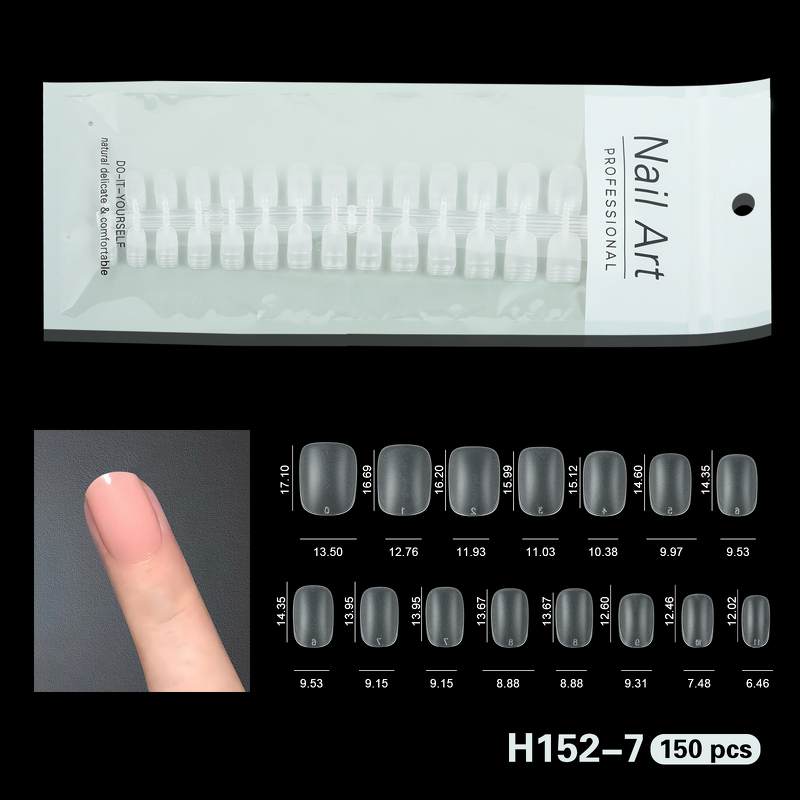 Press on Nails Manufacturer - ABS Custom Full Cover Frosted Matte Design Short Length Long-lasting