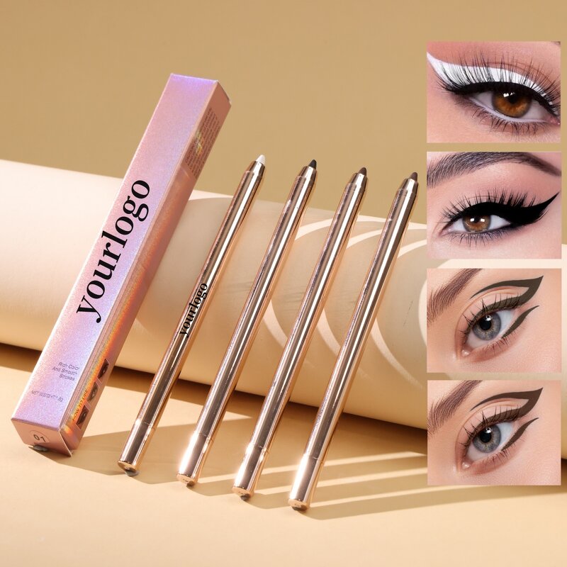 Eyeliner Pencil Manufacturer - High Pigment Waterproof 4 Colors Long Lasting Gel Eye Liner Pen