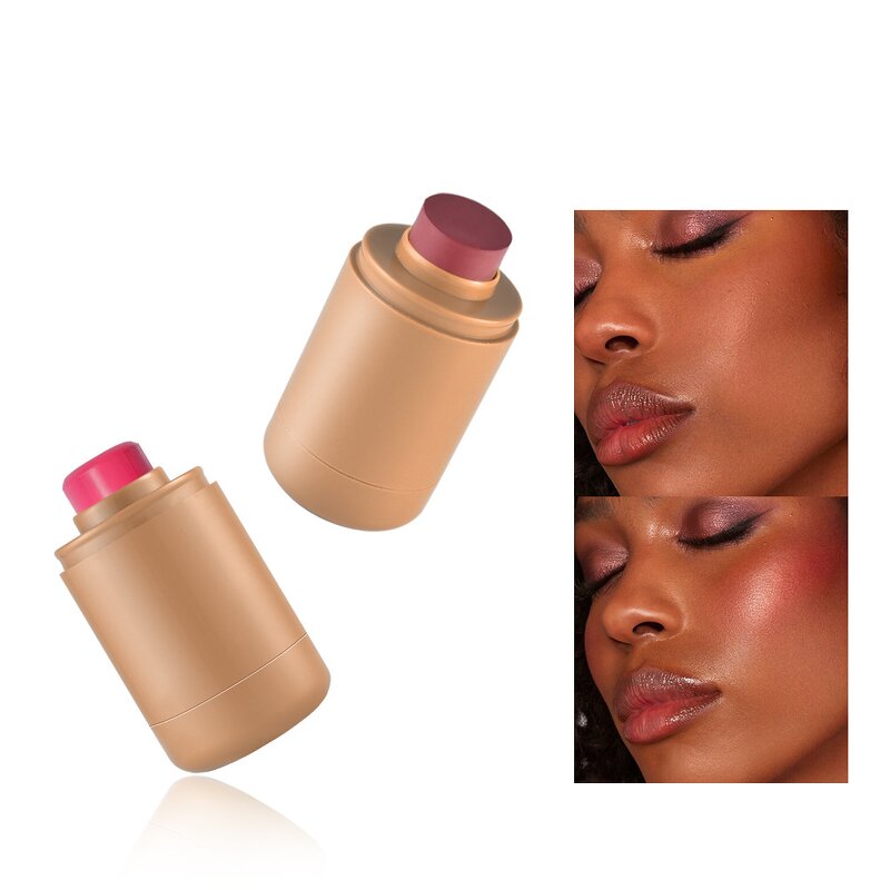 Blush Stick Manufacturer - New Style Private Label Vegan Luxury 3 in 1 Makeup Twist Up Mineral Formula Fair Skin Tone Palette