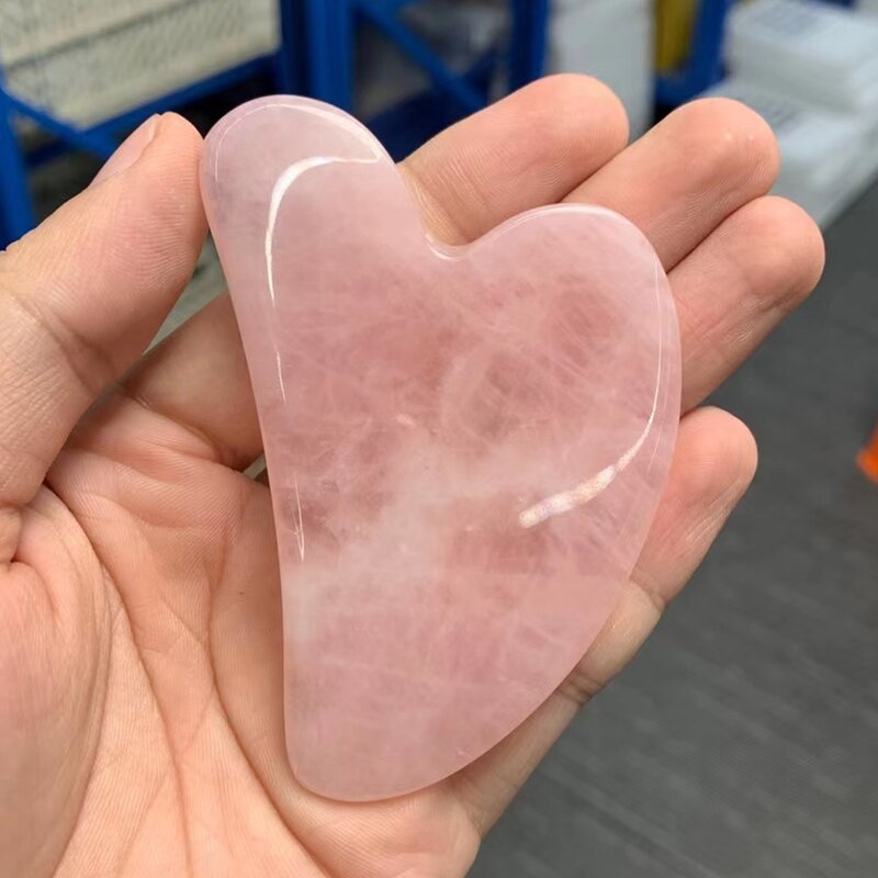 Gua Sha Board Manufacturer - Health Goods Neck Back Full Body Rose Quartz Private Label Facial Scraping Massage Tools