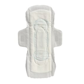 Sanitary Napkins Manufacturer - Dry PE Mesh Custom Blue Printing Strip Cheap Breathable Pad for Ladies