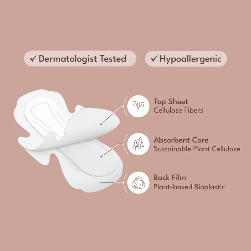 Organic Sanitary Pads Manufacturer - Customized Brand Non-Woven Fabric Natural Pad for Lady's Health